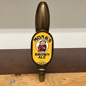 Monks English ales brewery tap handle